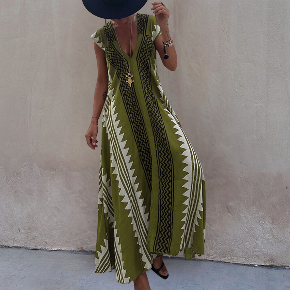 Adelina – Vestido Maxi Bohemio
