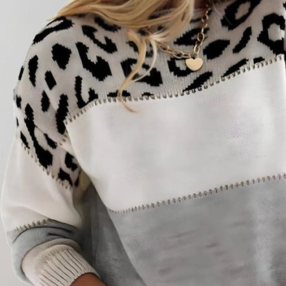 Laura | Suéter Casual con Diseño de Leopardo