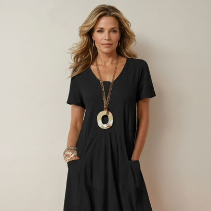 Oriane™ | Vestido Maxi Casual Fluido.