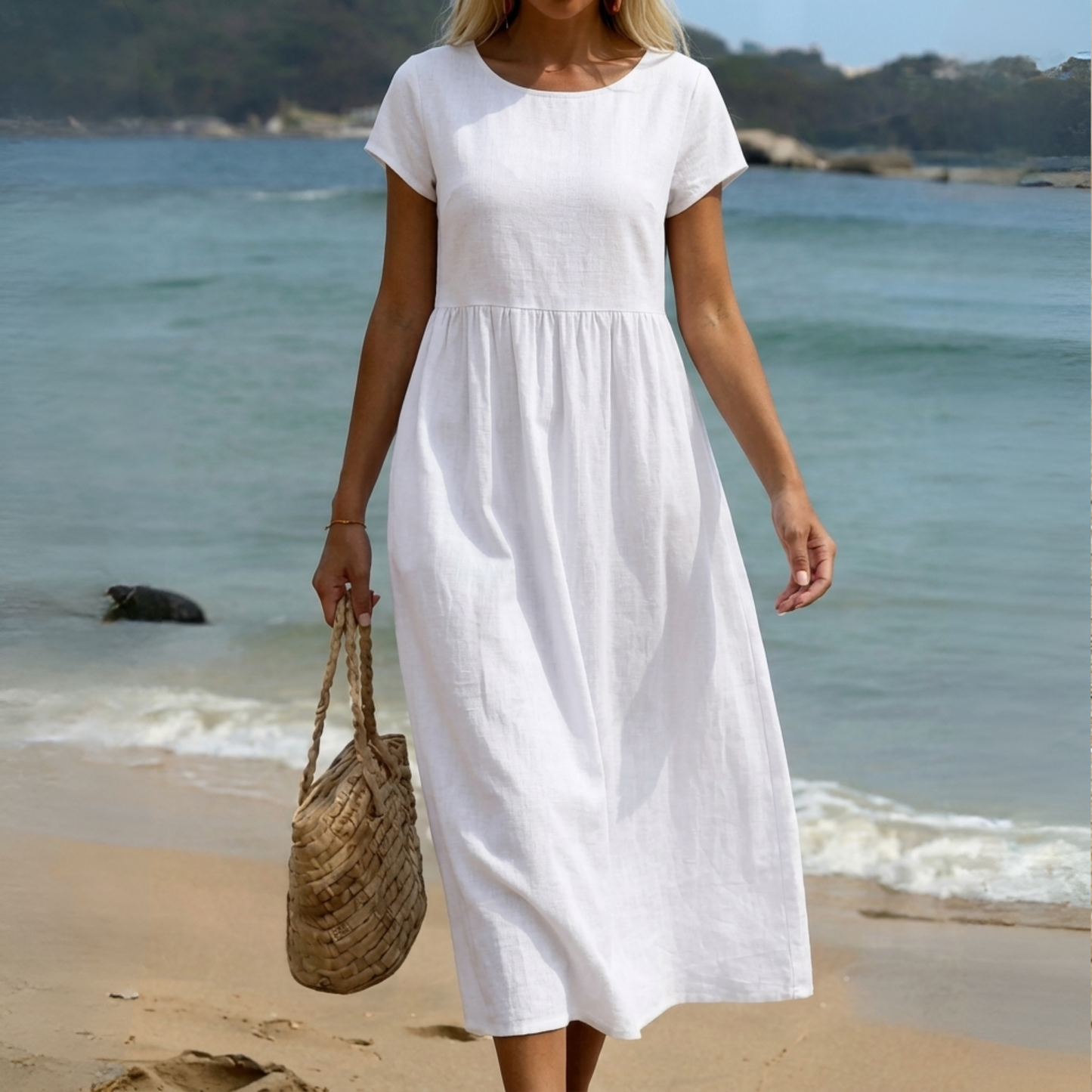 Ursina™ | Vestido Midi Fluido.