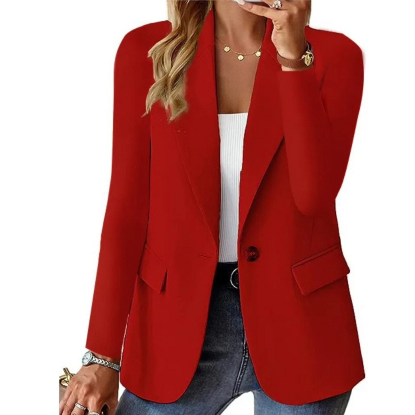 Vivienne | Blazer Largo a Medida con Mangas Largas