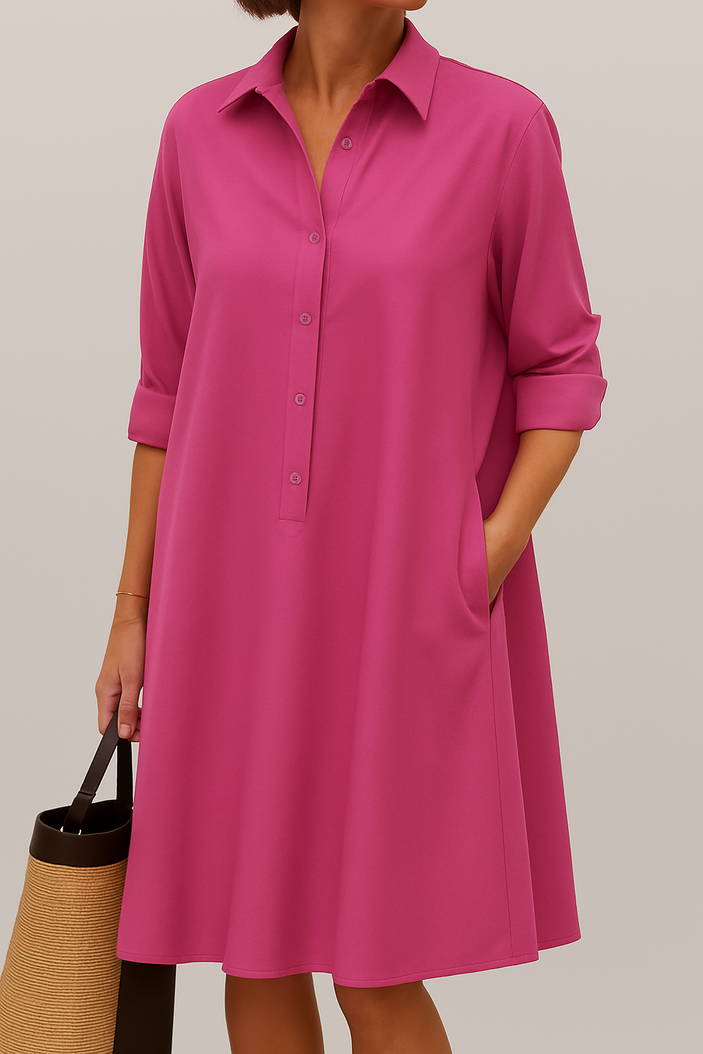 Elodie | Vestido Camisa con Botones