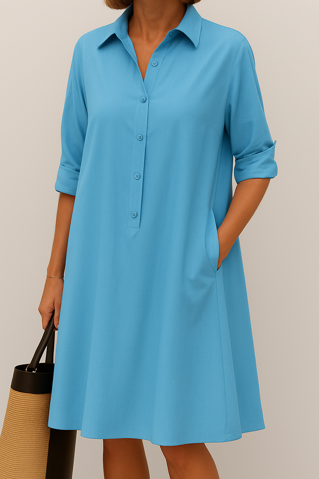 Elodie | Vestido Camisa con Botones