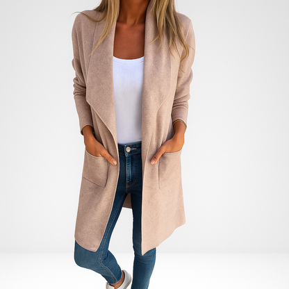 EIGONA™ | CHAQUETA DE PUNTO CON SOLAPA CASUAL