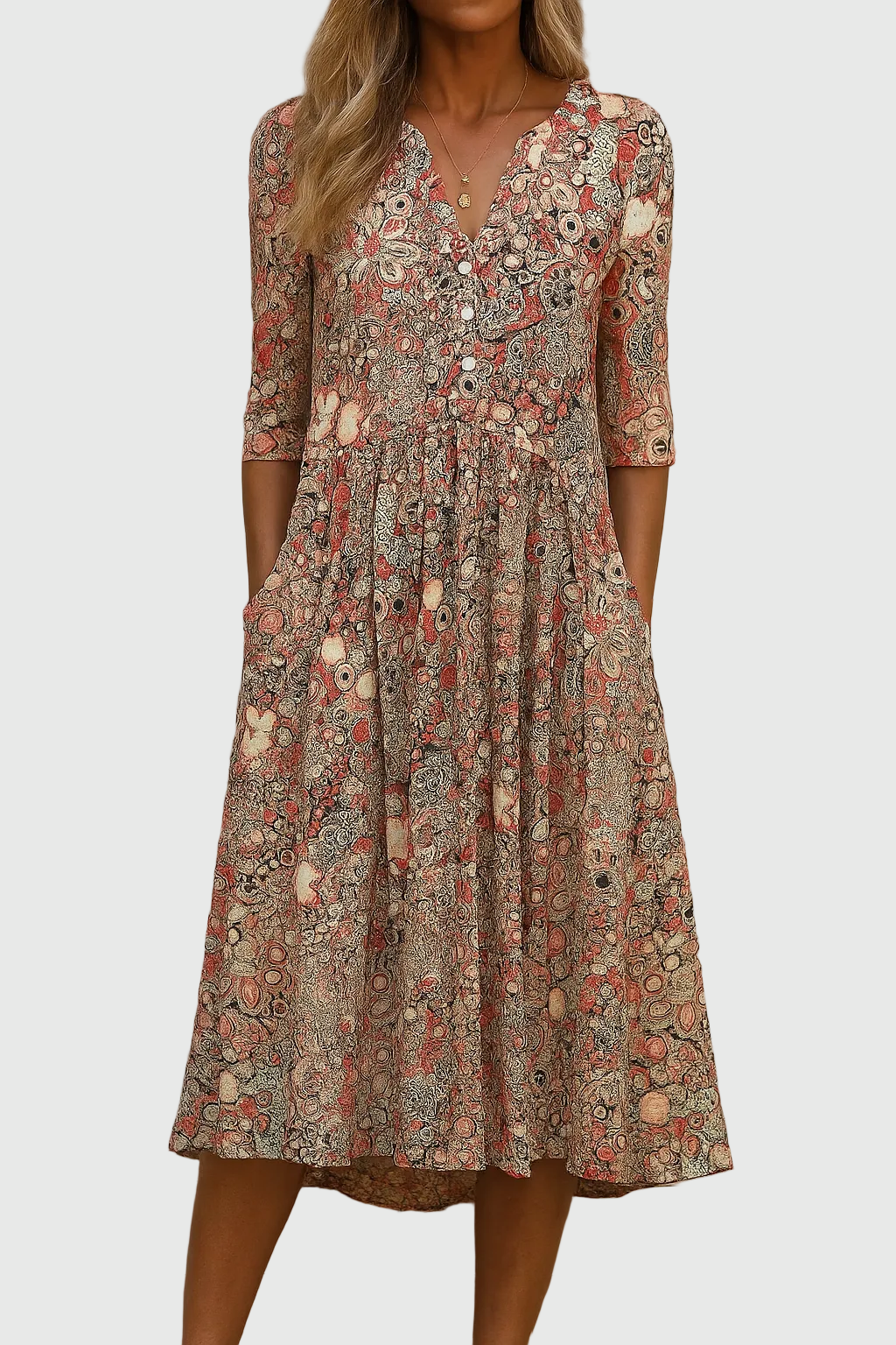 Kaelissea | Vestido Midi Sofisticado