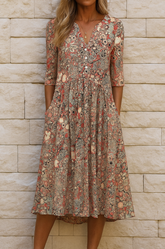 Harlow™ | Vestido Elegante con Escote en V