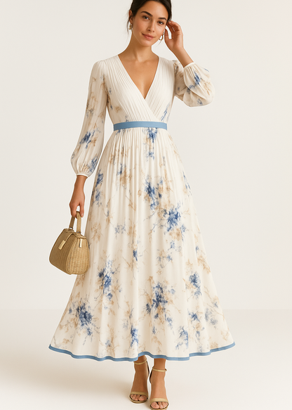 Kate | Vestido Maxi Floral Elegante