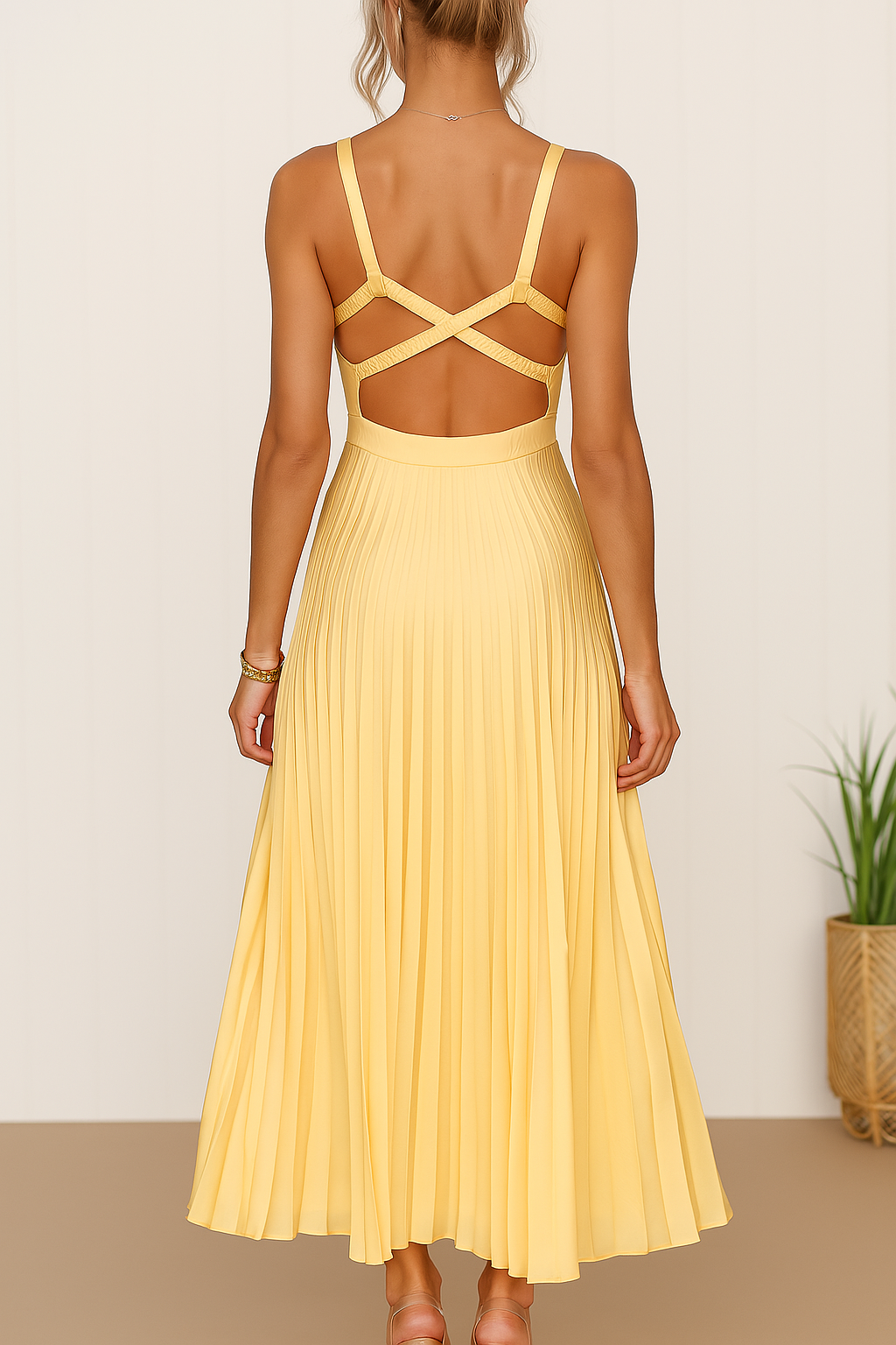 Oria - Vestido Elegante con Pliegues