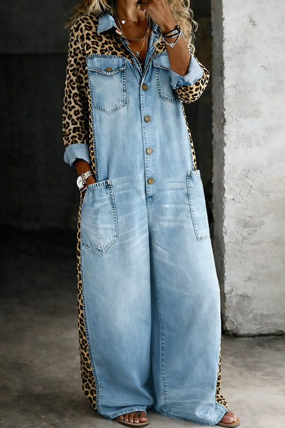 Amanda | Mono de Denim de Una Pieza
