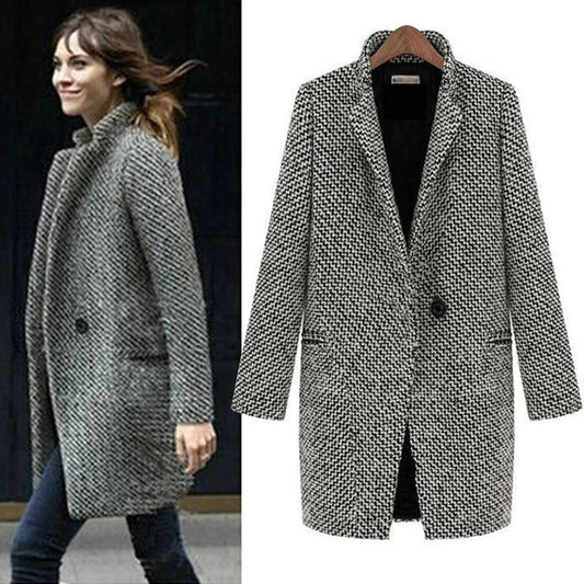 Evelyn - Abrigo de Lana Chic para Invierno