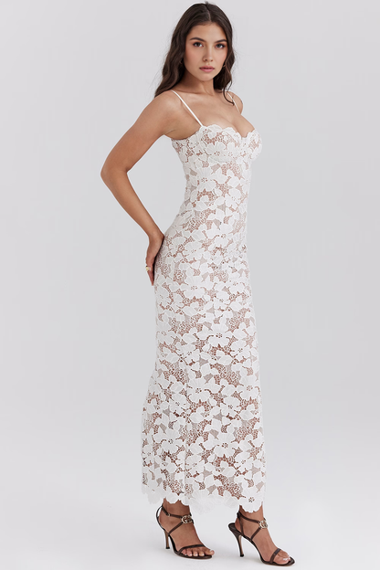EVANGELINE - Vestido Maxi Bordado