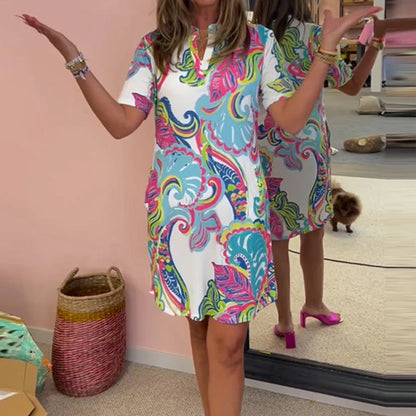 Vestido Ajustado Impreso
