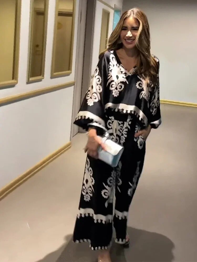 MILANI – CONJUNTO DE PANTALONES CON IMPRESIÓN IRREGULAR