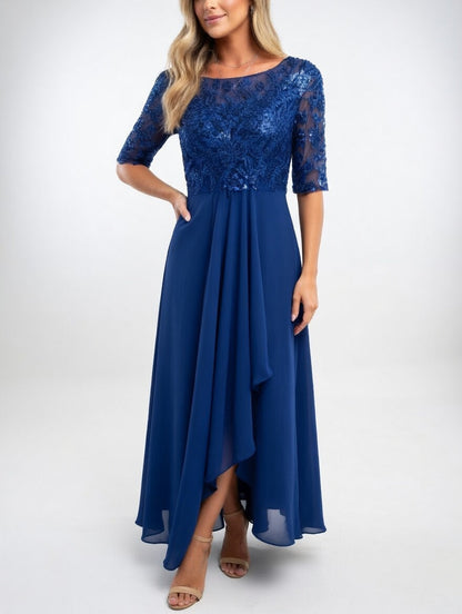 Vestido midi de encaje - Elegancia atemporal para mujer
