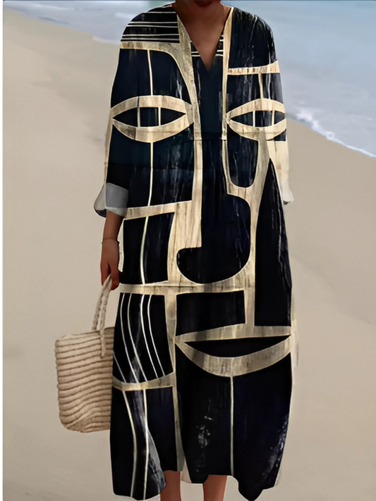 VESTIDO CON ESTAMPADO LUNA PRISM