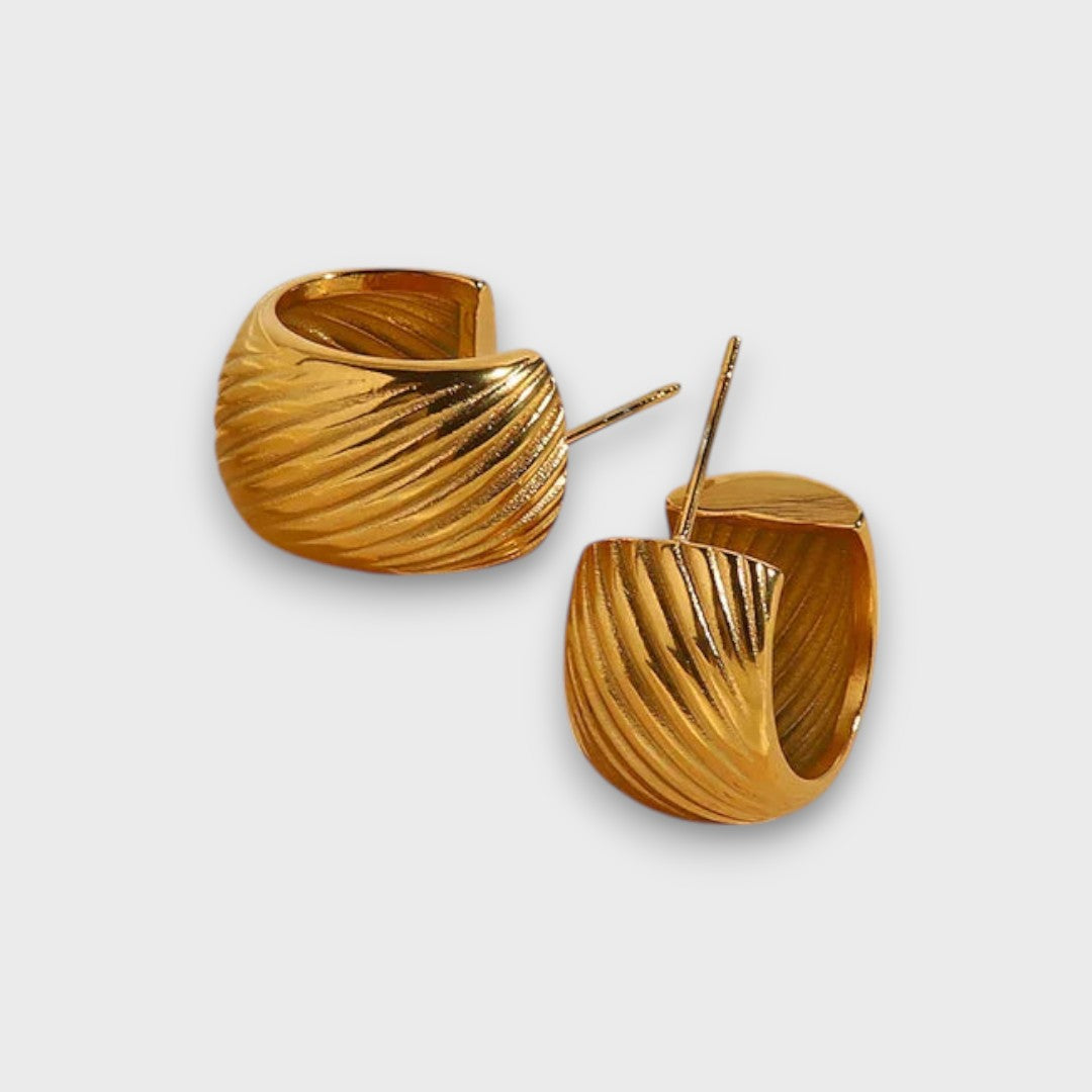 Emy – Pendientes de aro inspirados en lo vintage con un toque de lujo