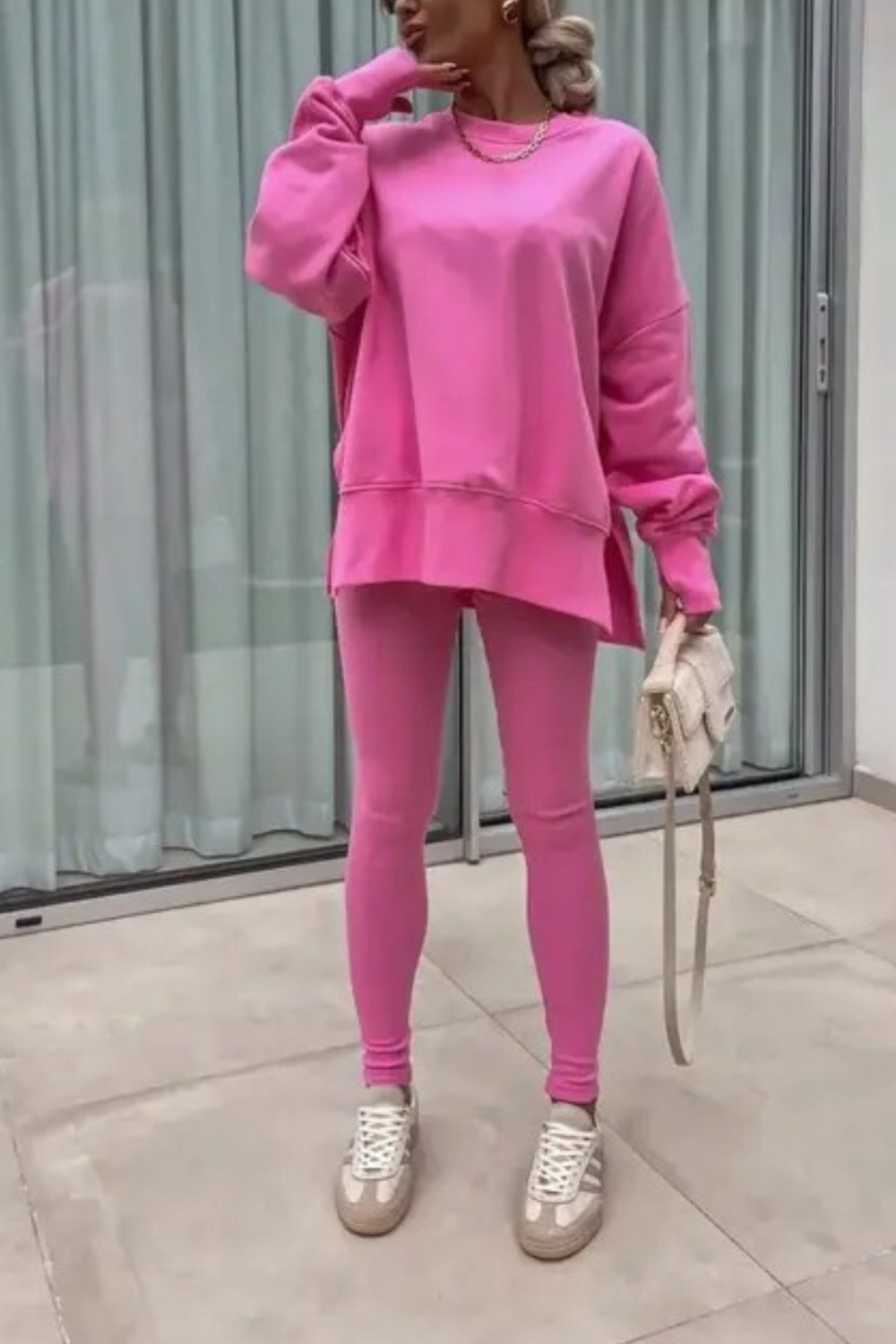 MADISON – CONJUNTO DE SUDADERA OVERSIZED Y LEGGINGS