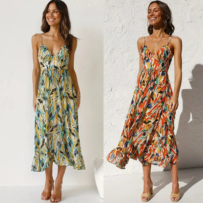 Clara - Vestido Maxi Impreso Elegante