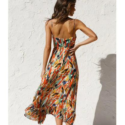 Clara - Vestido Maxi Impreso Elegante