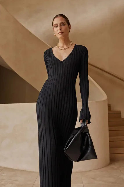 Maxi - Vestido Largo de Punto