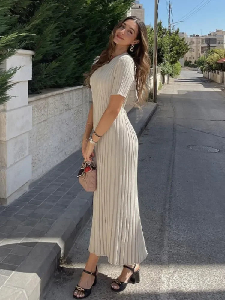 Maxi - Vestido Largo de Punto