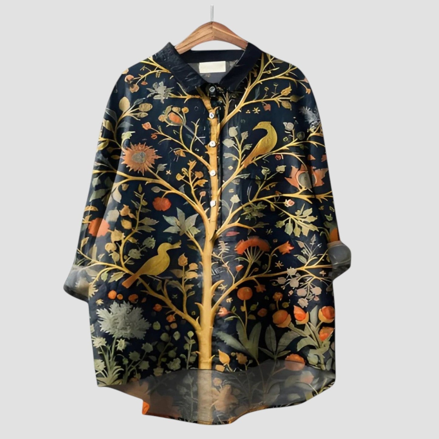Elaris™ | 2025 – Blusa Botanica Dorada