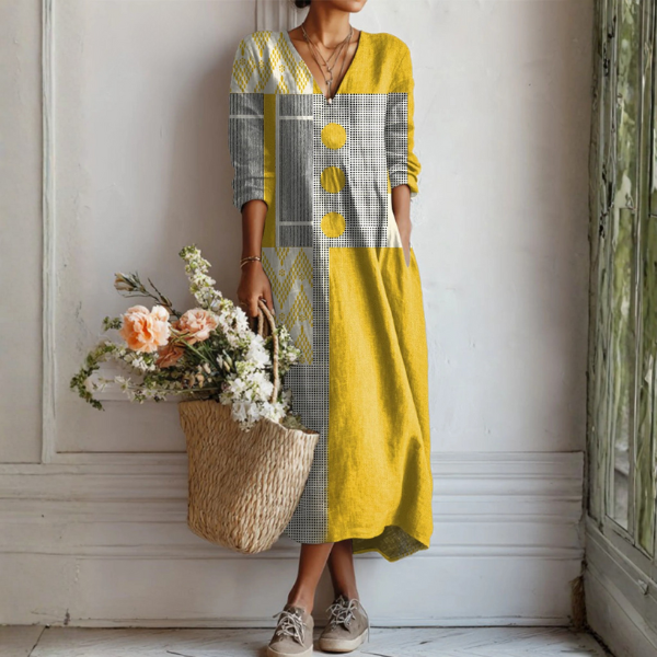 Sofía™ - Vestido de Lino Fácil