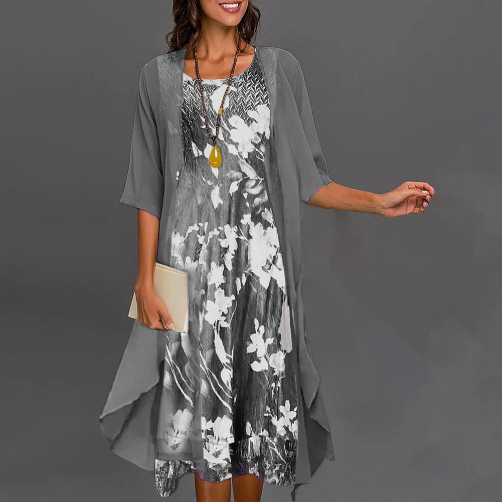 Aria™ - Conjunto de Dos Piezas con Estampado Floral Elegante
