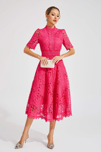 Hallie | Vestido Midi de Encaje