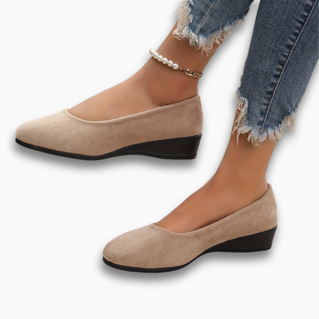 Karina - Zapatos Bajos de Terciopelo Suave