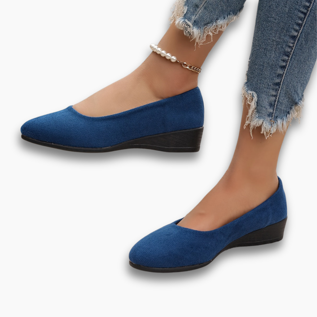 Karina - Zapatos Bajos de Terciopelo Suave