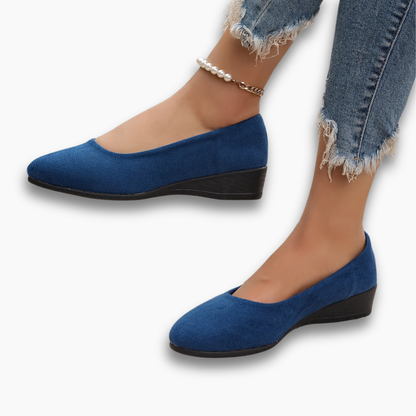 Karina - Zapatos Bajos de Terciopelo Suave