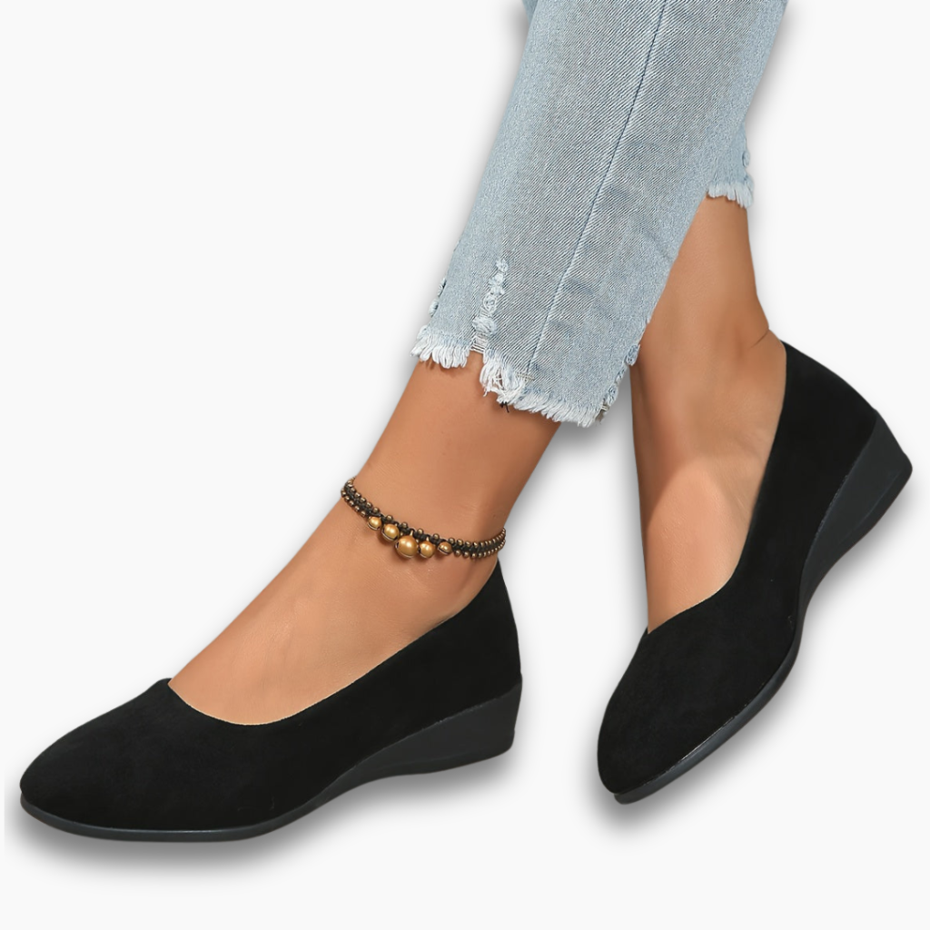 Karina - Zapatos Bajos de Terciopelo Suave