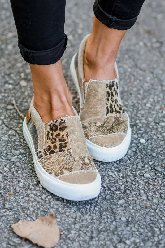 Como - Zapatillas Snug Patchwork