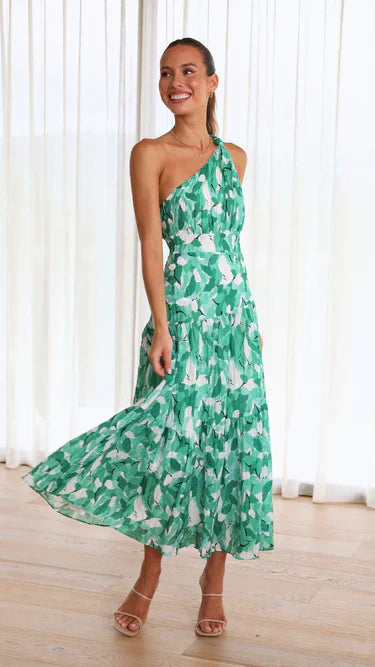 Eliza - Vestido Midi de Un Hombro
