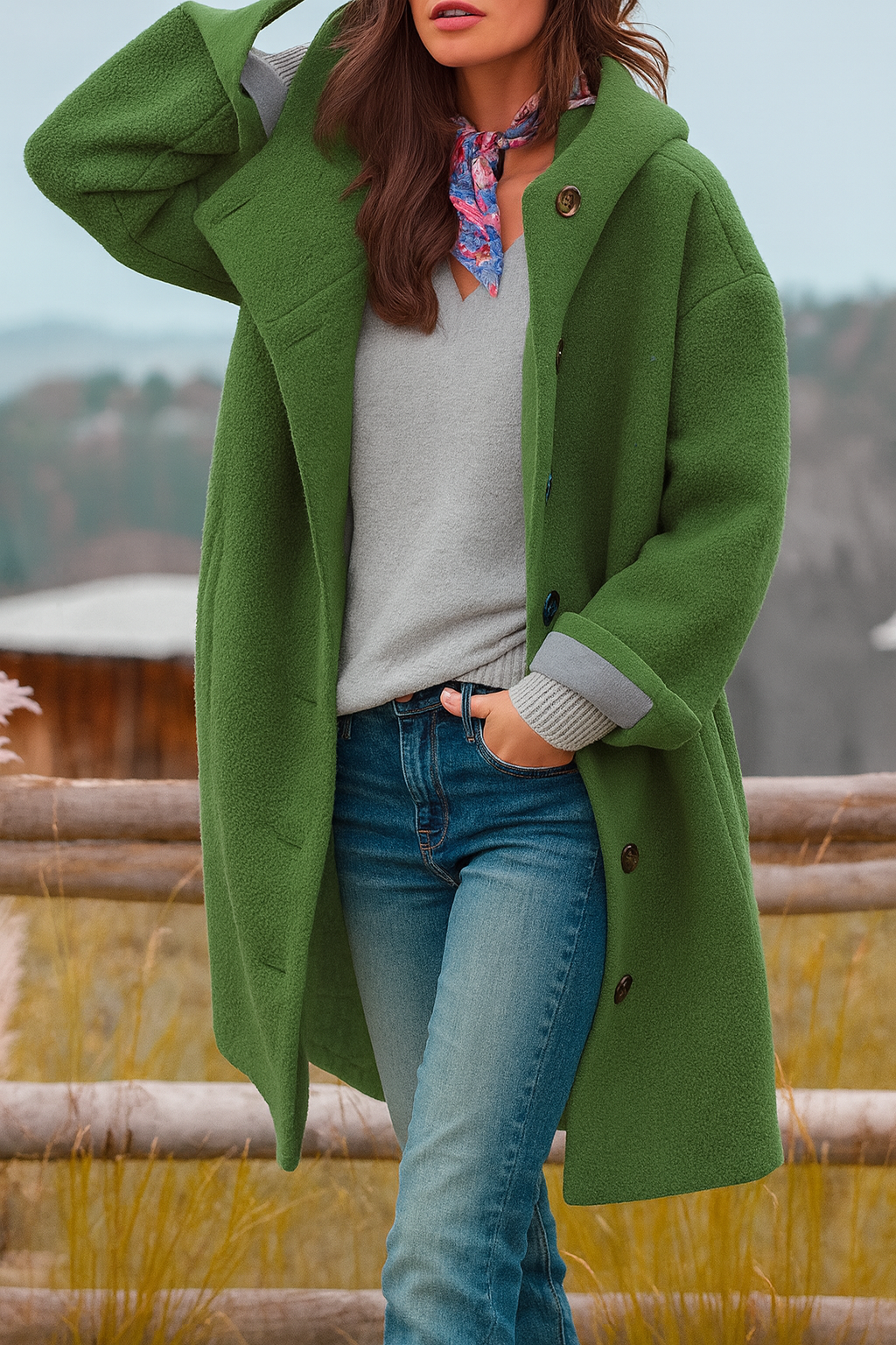 Kaia - Abrigo Casual con Capucha Estiloso