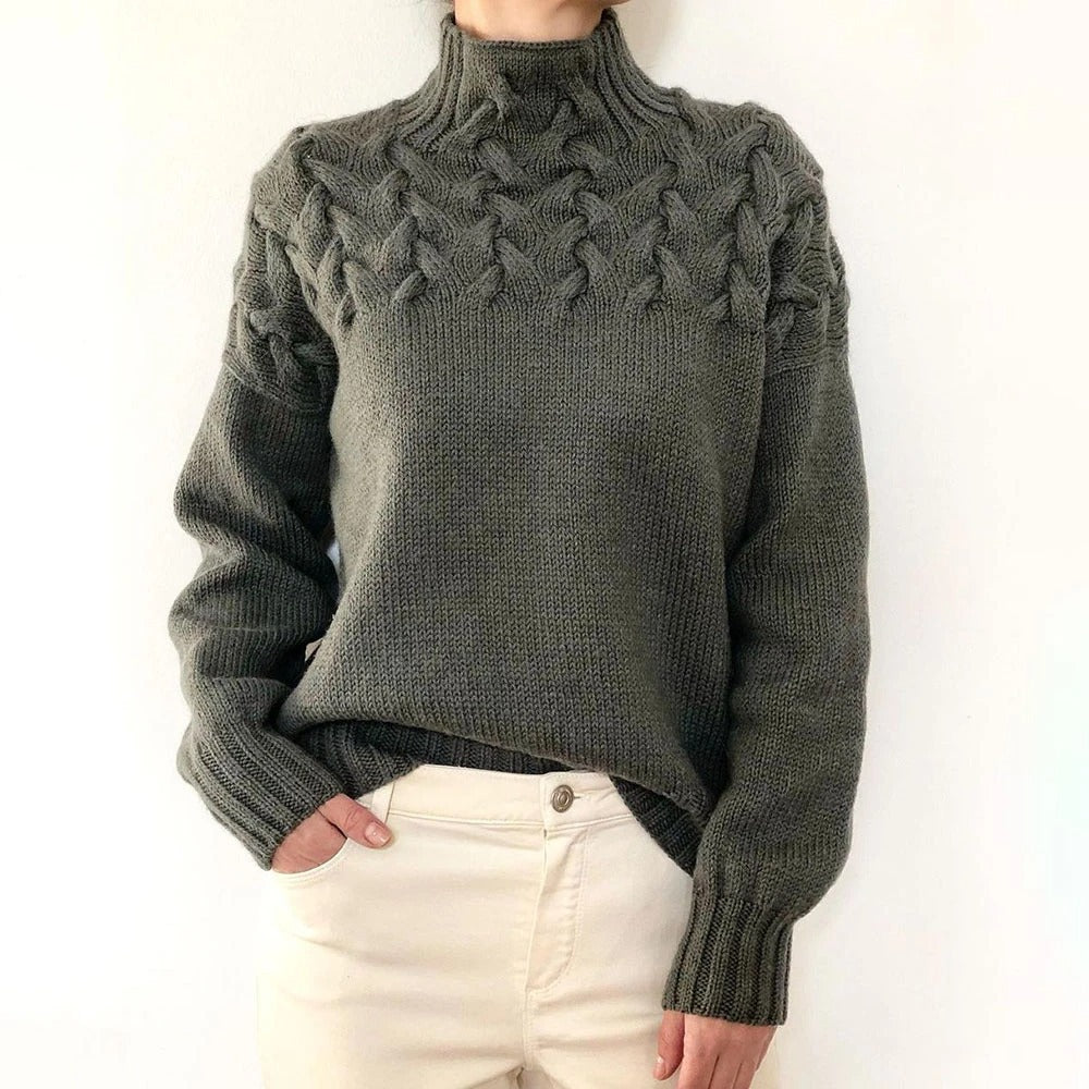 Elena | Suéter de Cuello Alto de Lana