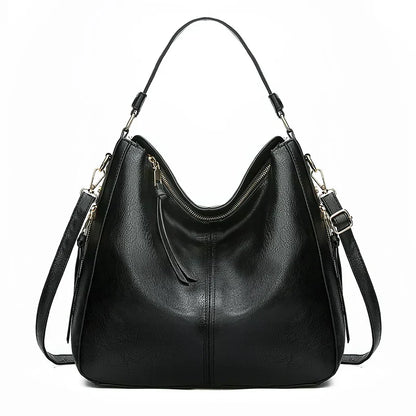 Gudborg | Bolsa Elegante y Espaciosa para el Día a Día en Negro Clásico