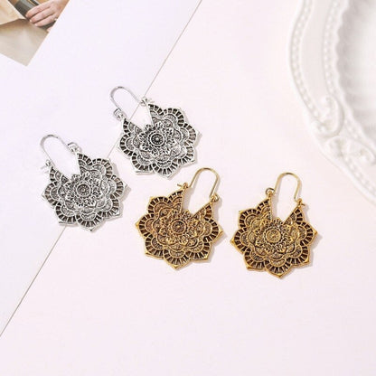 Aretes con Mandala de Loto