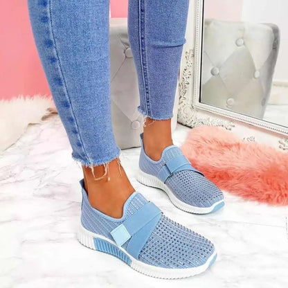 Vortex - Zapatillas transpirables con velcro y suela acolchada