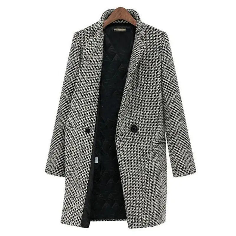 Evelyn - Abrigo de Lana Chic para Invierno