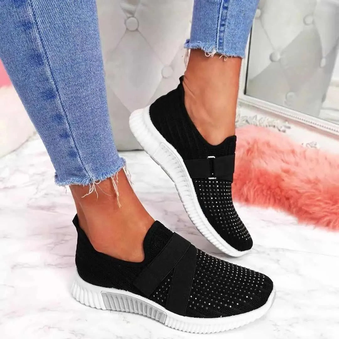 Vortex - Zapatillas transpirables con velcro y suela acolchada