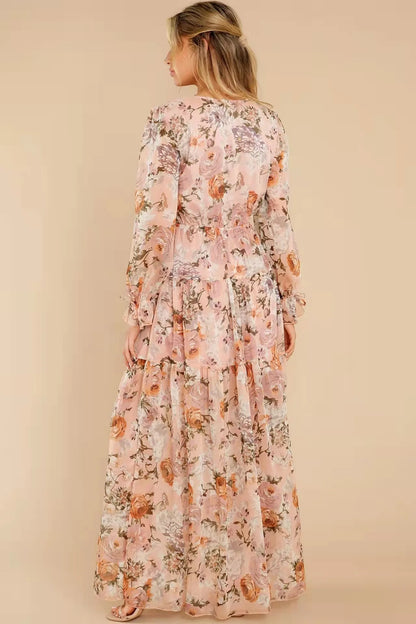 Nancy | Vestido Casual Maxi de Chiffon