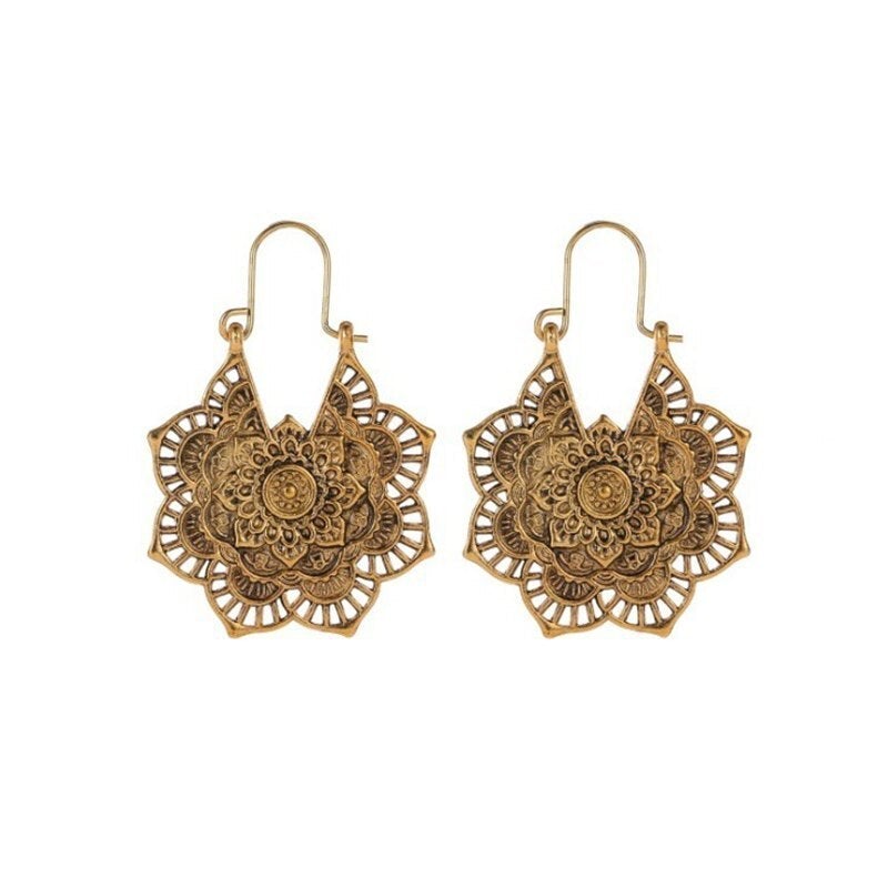Aretes con Mandala de Loto