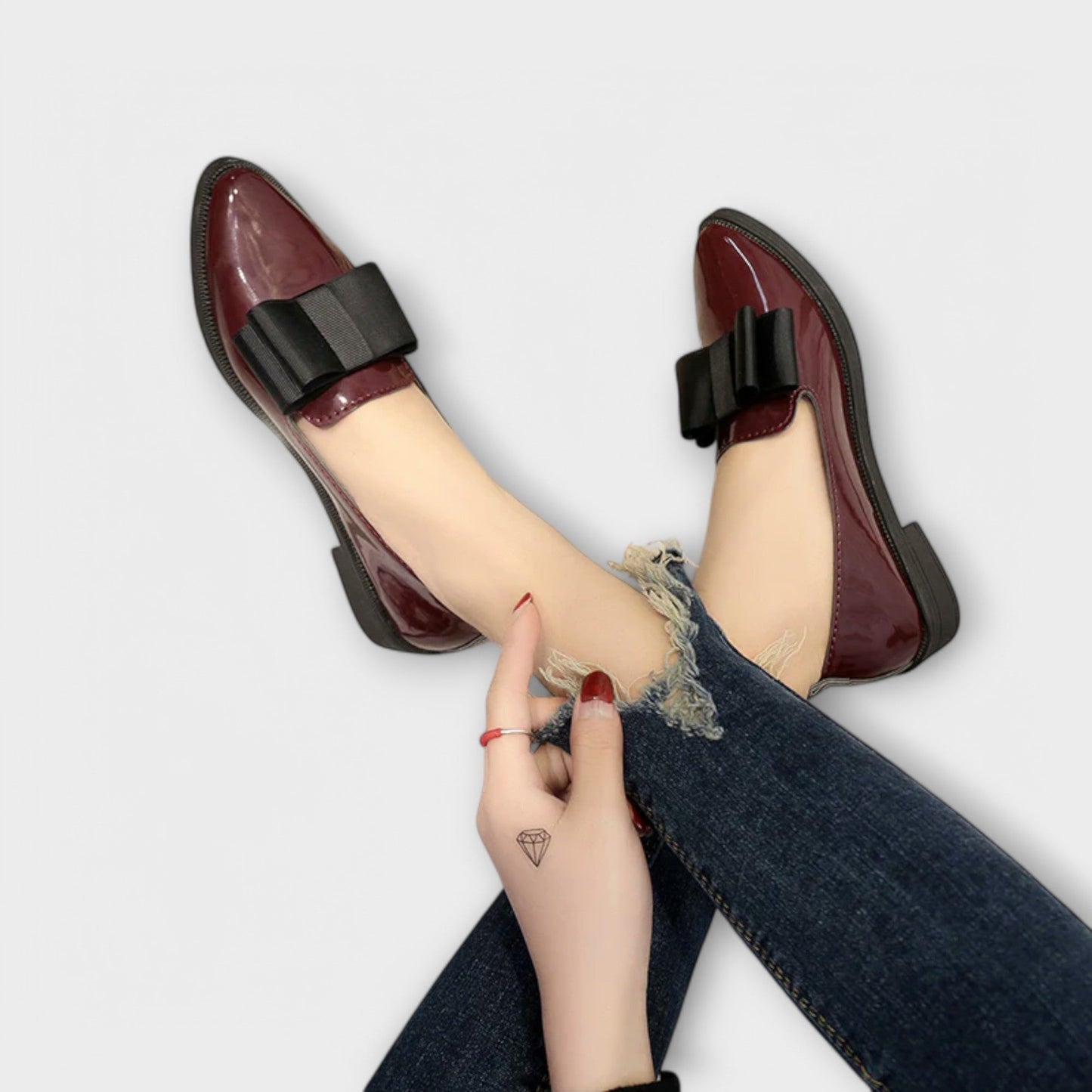 Heidi - Mocasines elegantes con lazo