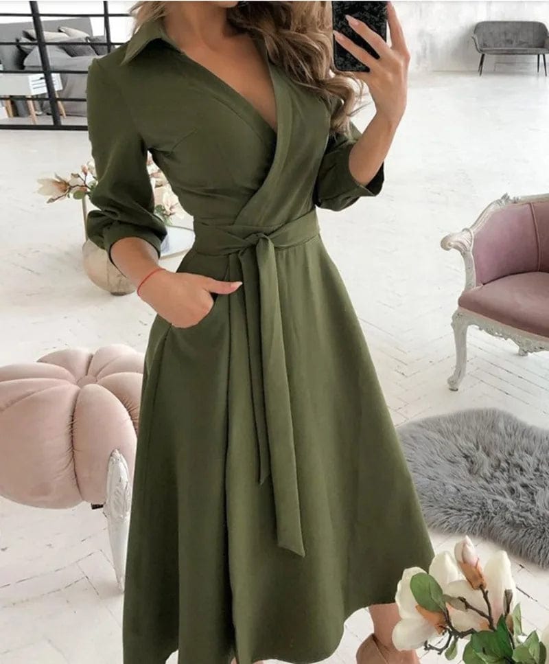 Ismara™ | Vestido Midi Sofisticado