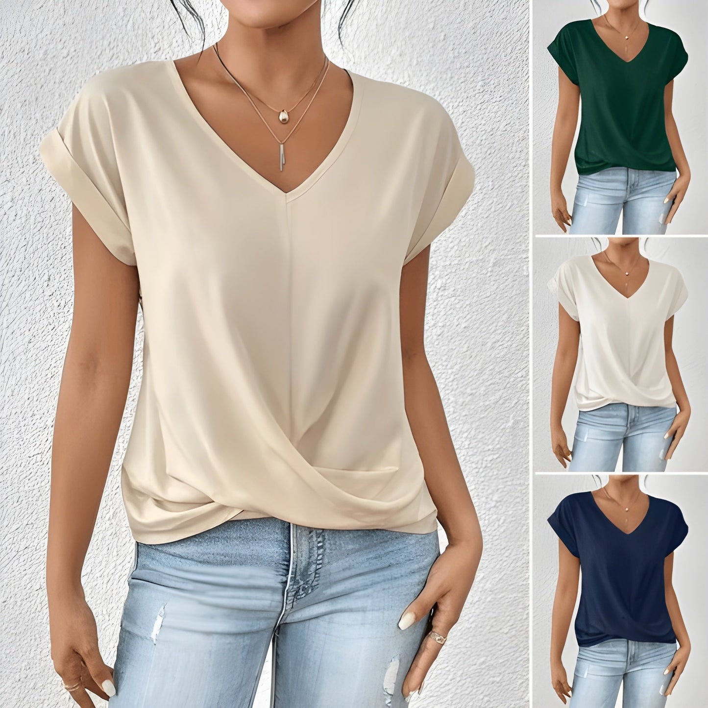 Kathrina | Top con Escote en V y Twist