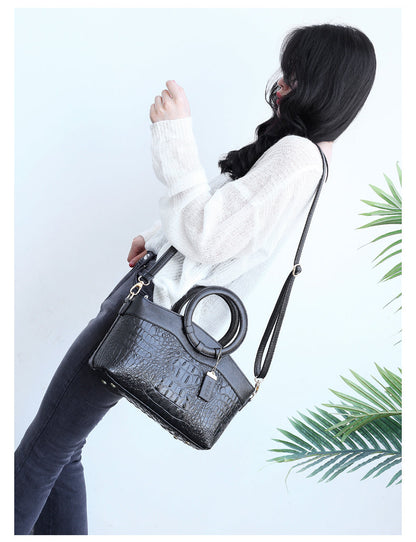 Oriana - Bolso de Cocodrilo con Gradiente Retro