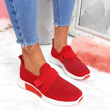 Christine - Zapatos bajos elegantes con cierre de velcro para mujeres