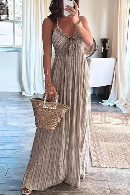 Lanie - Vestido Maxi Plisado Chic